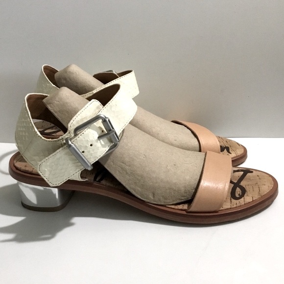 Sam Edelman Trina leather upper and cork insole sandals - Picture 3 of 12